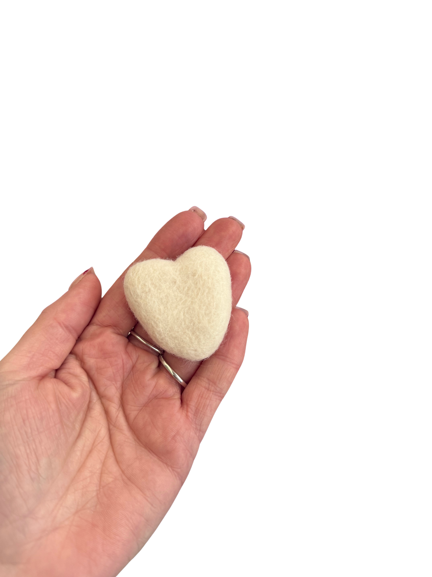 Felt hearts loose parts