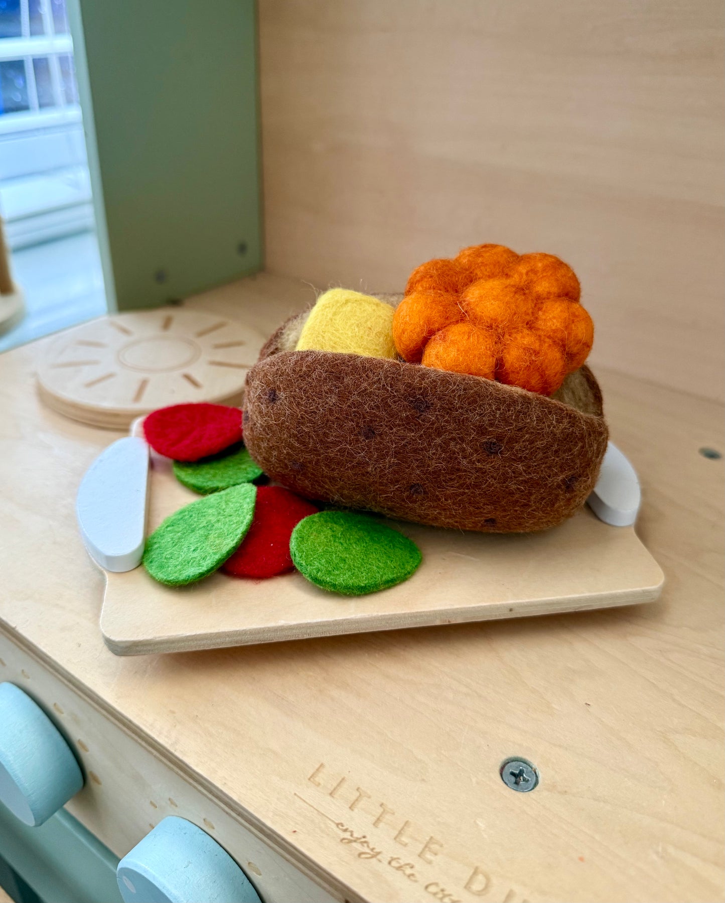 Felt Baked potato play set