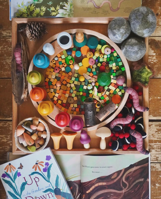 Felt bird food set