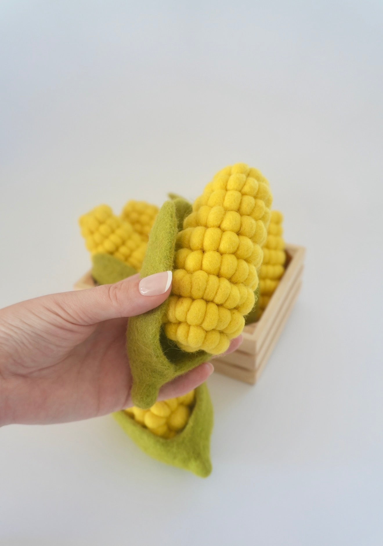 Felt corn on the cob