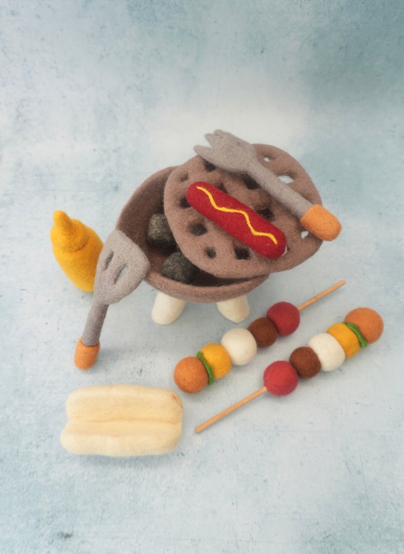 Felt Barbecue play set