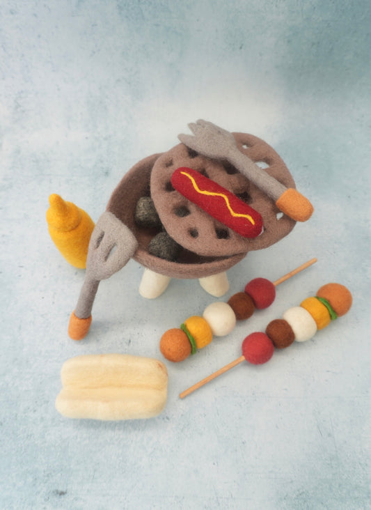 Felt Barbecue play set