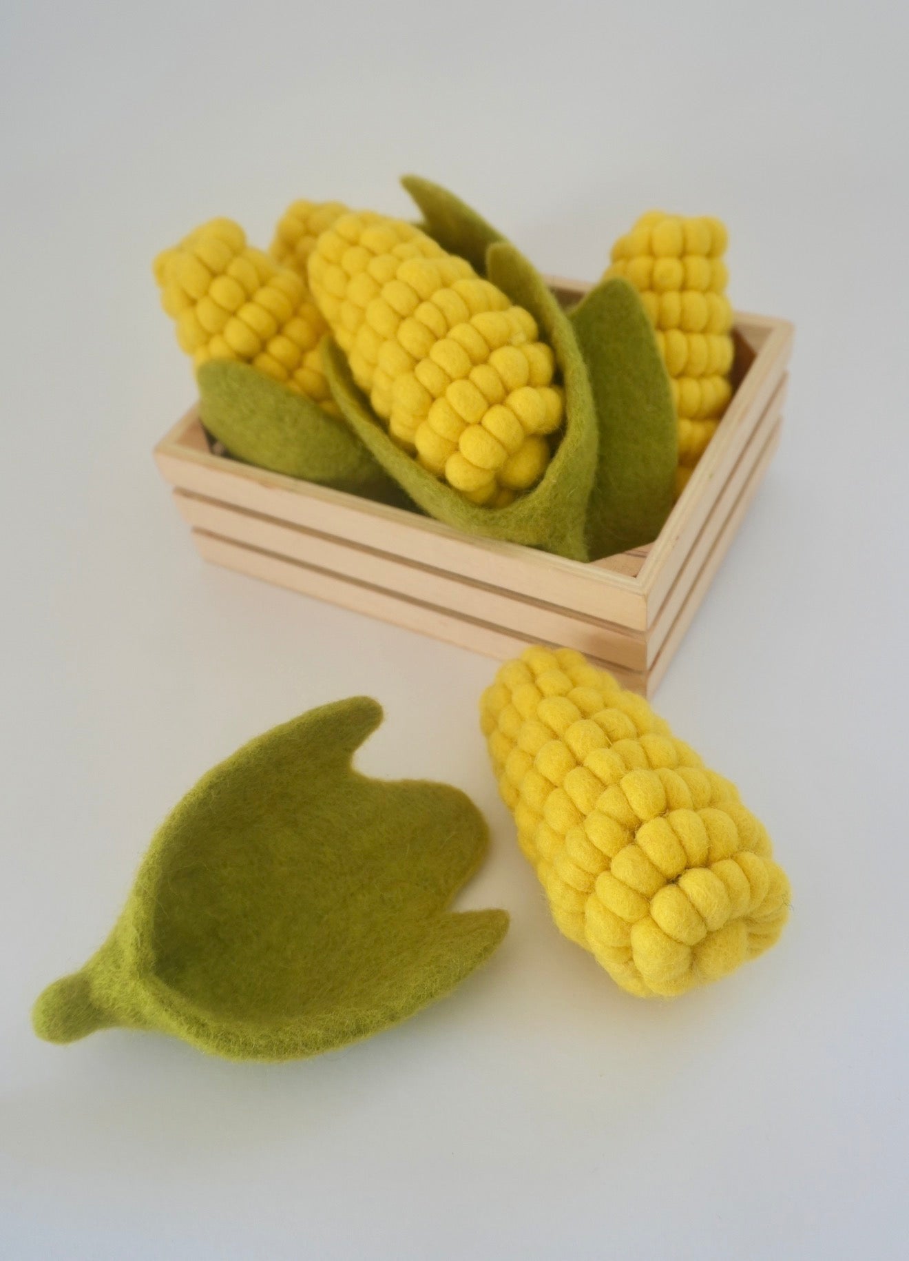 Felt corn on the cob