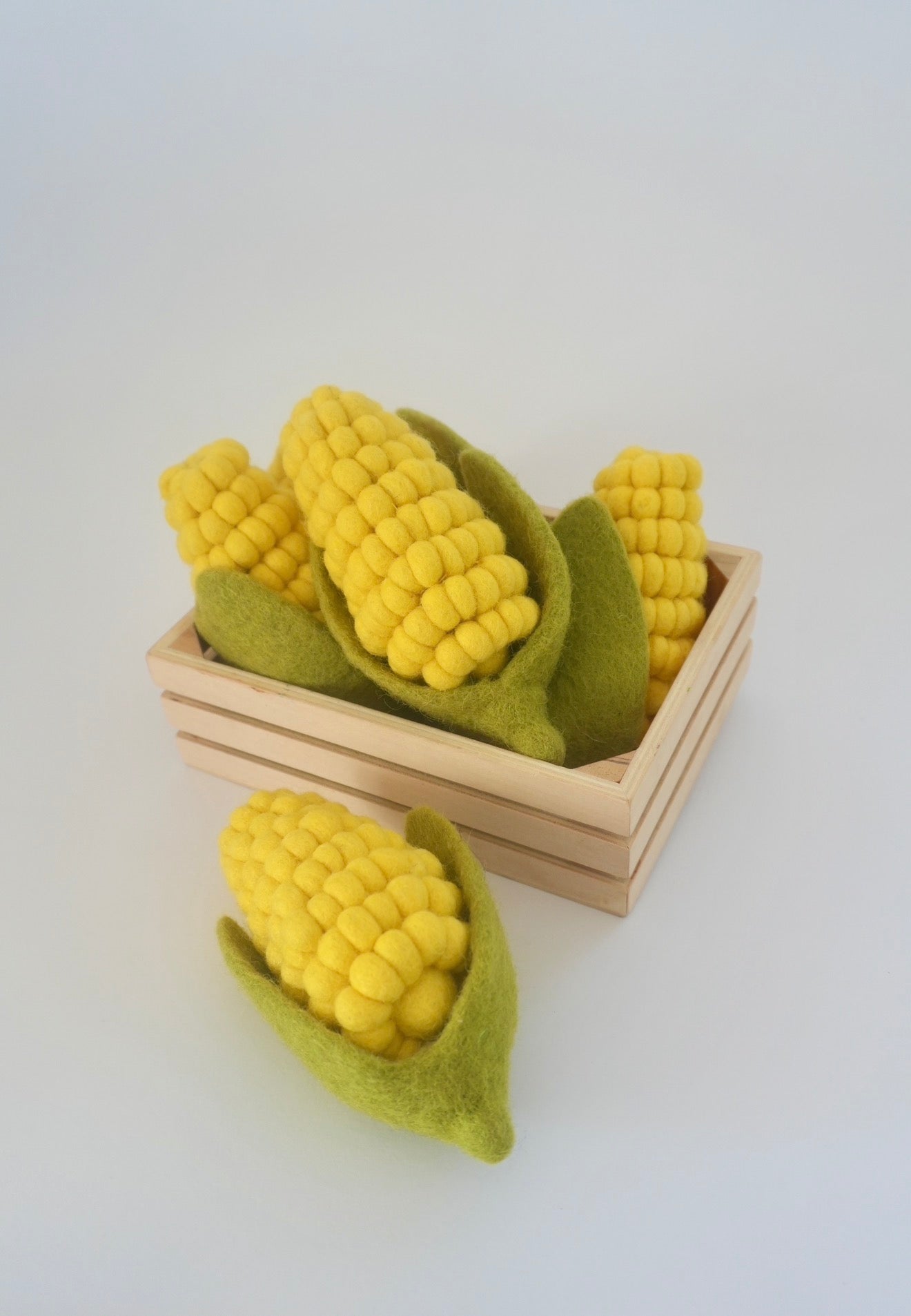 Felt corn on the cob