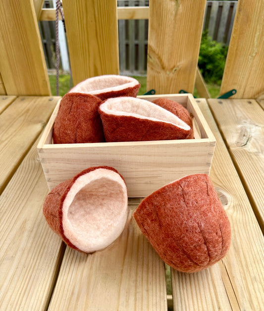 Felt Coconut Half
