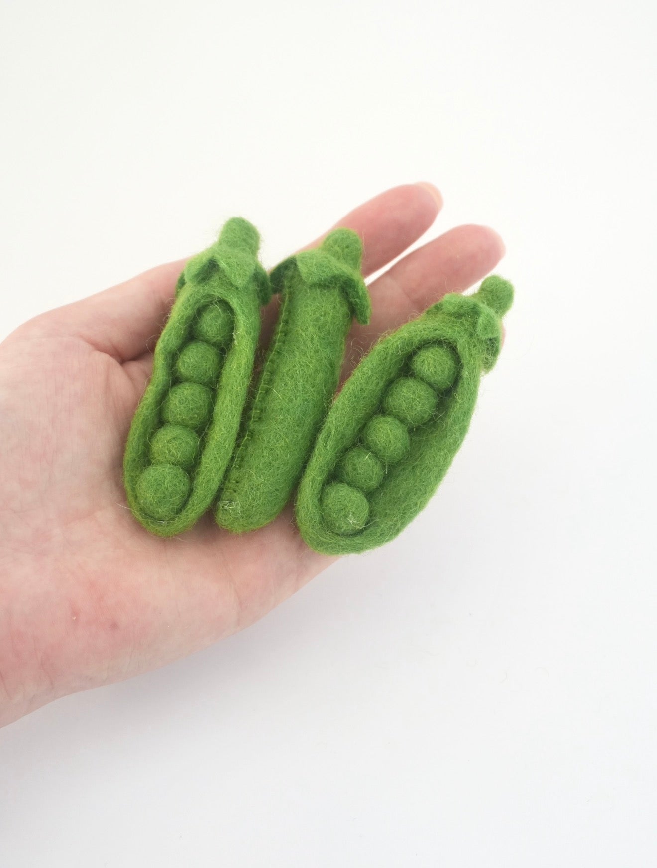 Felt Peas set of 3