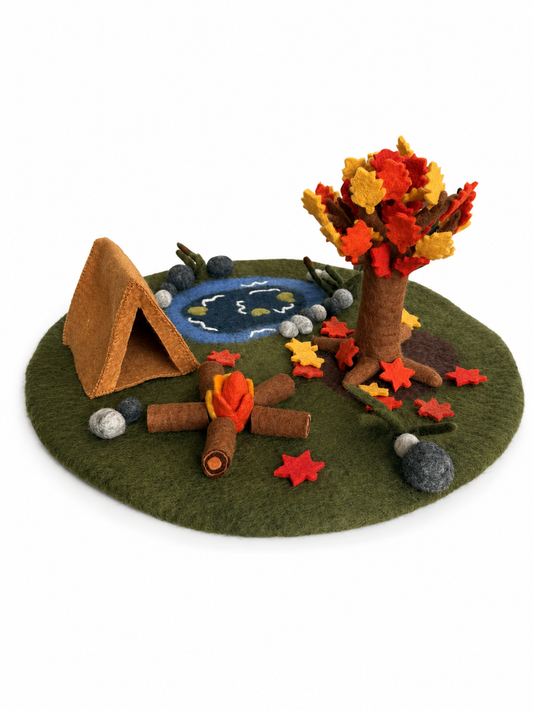Autumn Camping play mat