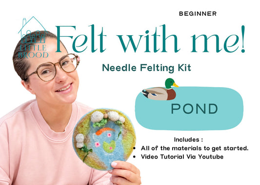 Needle felting kit - make a pond