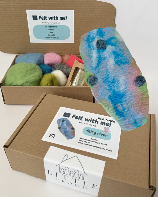 Wet felting kit - make a Fairy River
