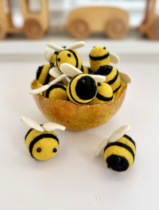 Felt honey bee