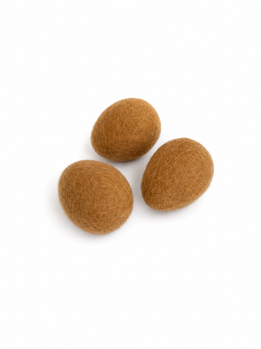 Felt eggs - set of 3