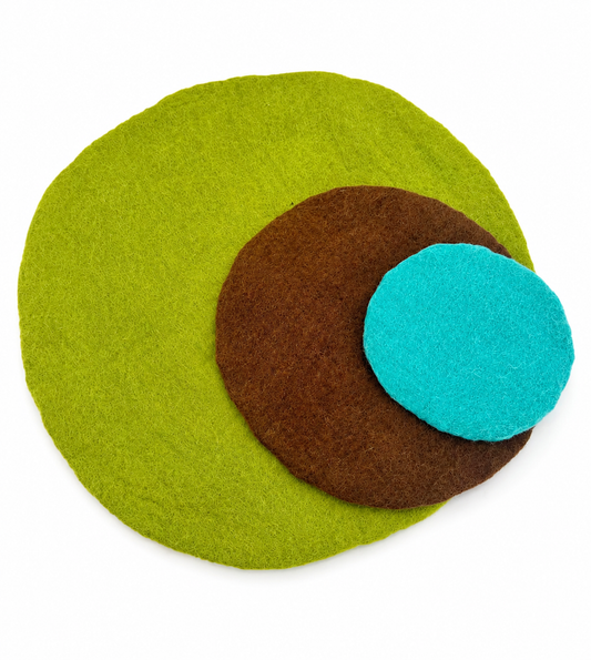 Spring felt open ended play mats