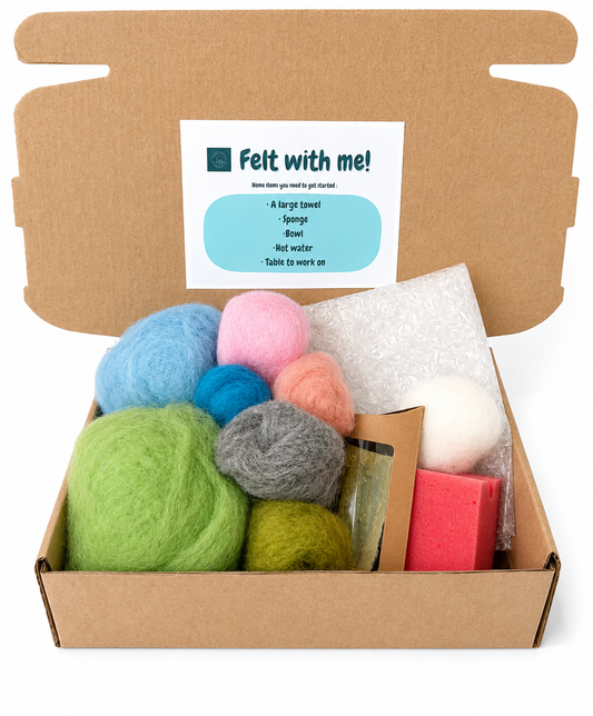 Wet felting kit - make a Fairy River