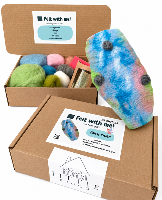 Wet felting kit - make a Fairy River