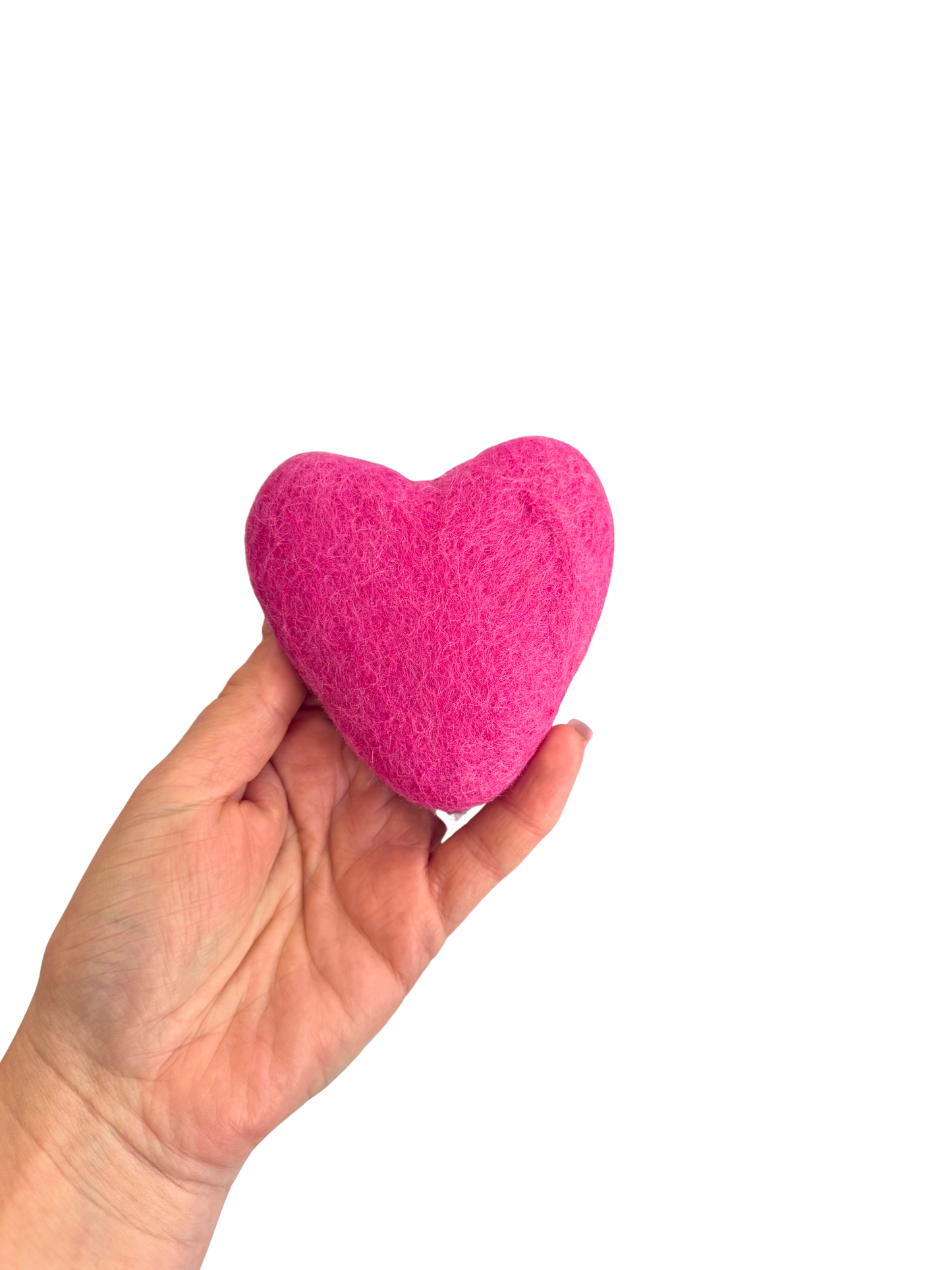 Large felt hearts