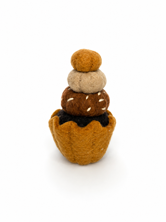 Triple chocolate cupcake