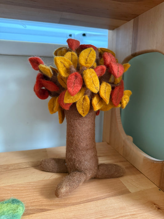Felt autumnal tree