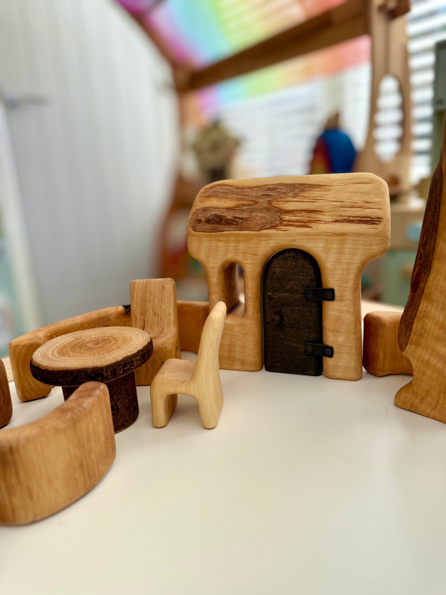 Bikeho wooden House and Garden set I - 8 pieces